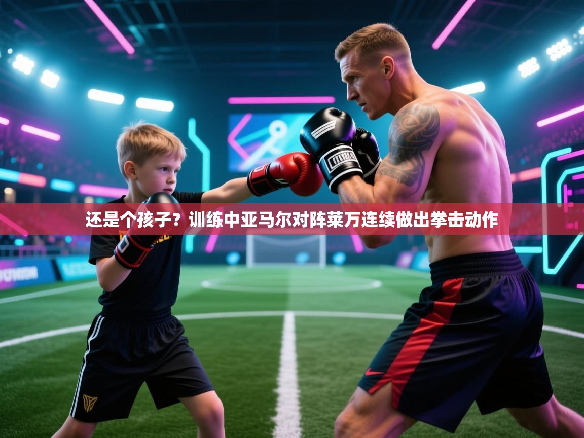 还是个孩子？训练中亚马尔对阵莱万连续做出拳击动作